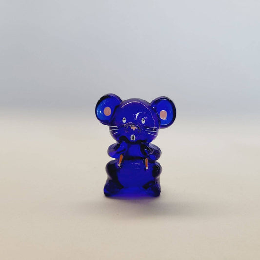 Boyd Glass Mouse Cobalt Painted