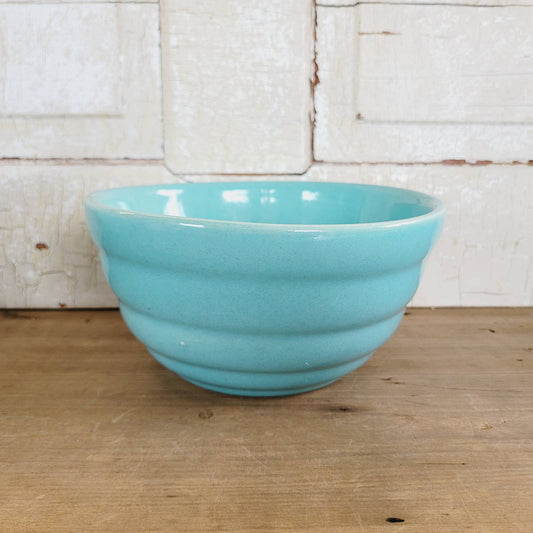 Vintage Beehive Mixing Bowl Turquoise Pottery