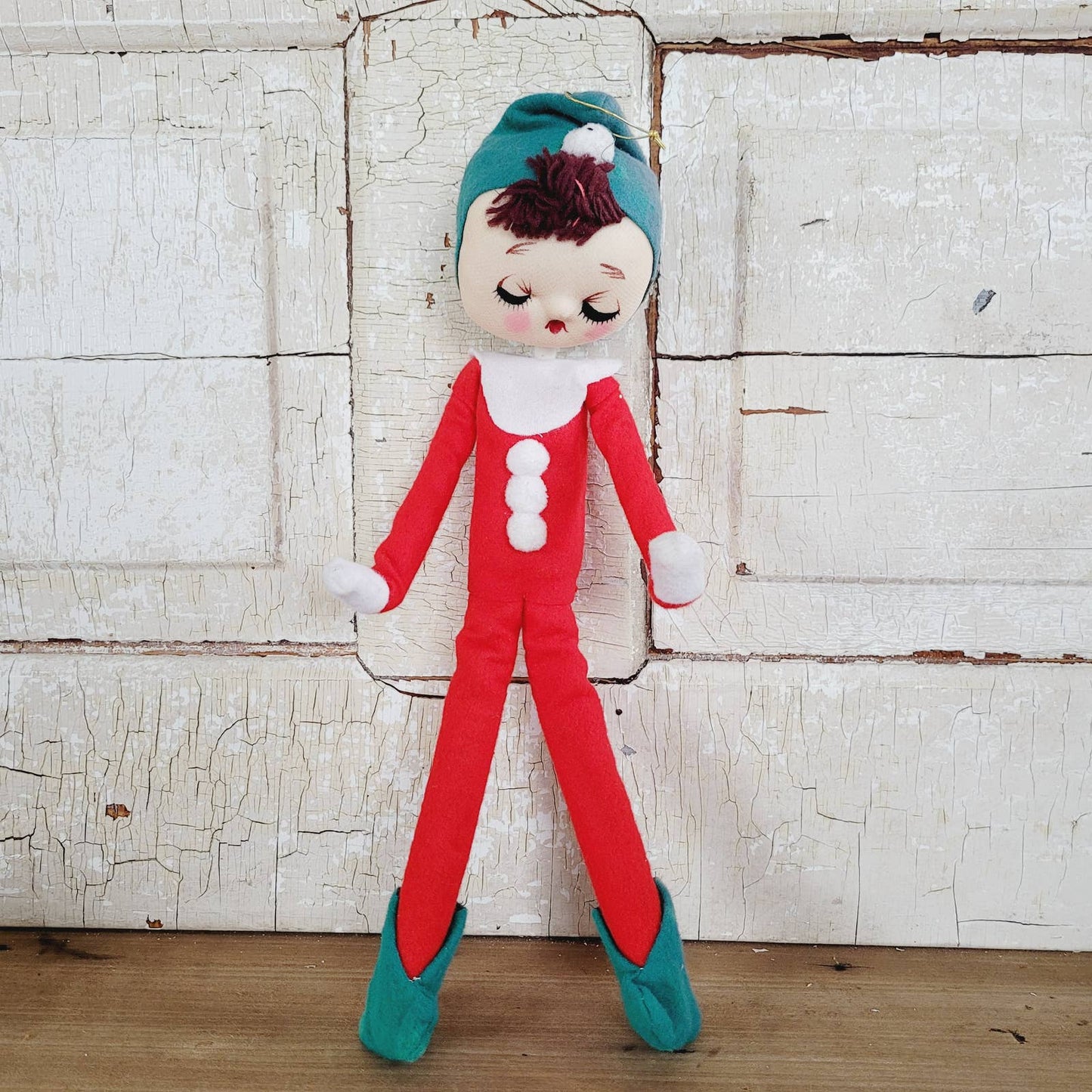 Vintage 13" Stockinette Elf Pixie Doll