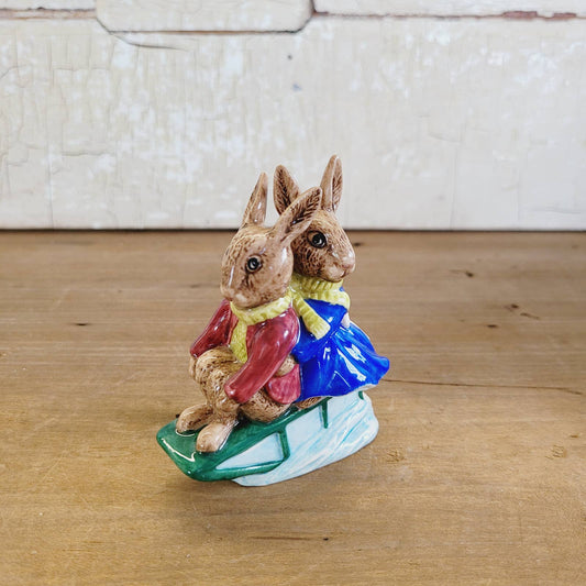 Royal Doulton Bunnykins Sleigh Ride DB 4