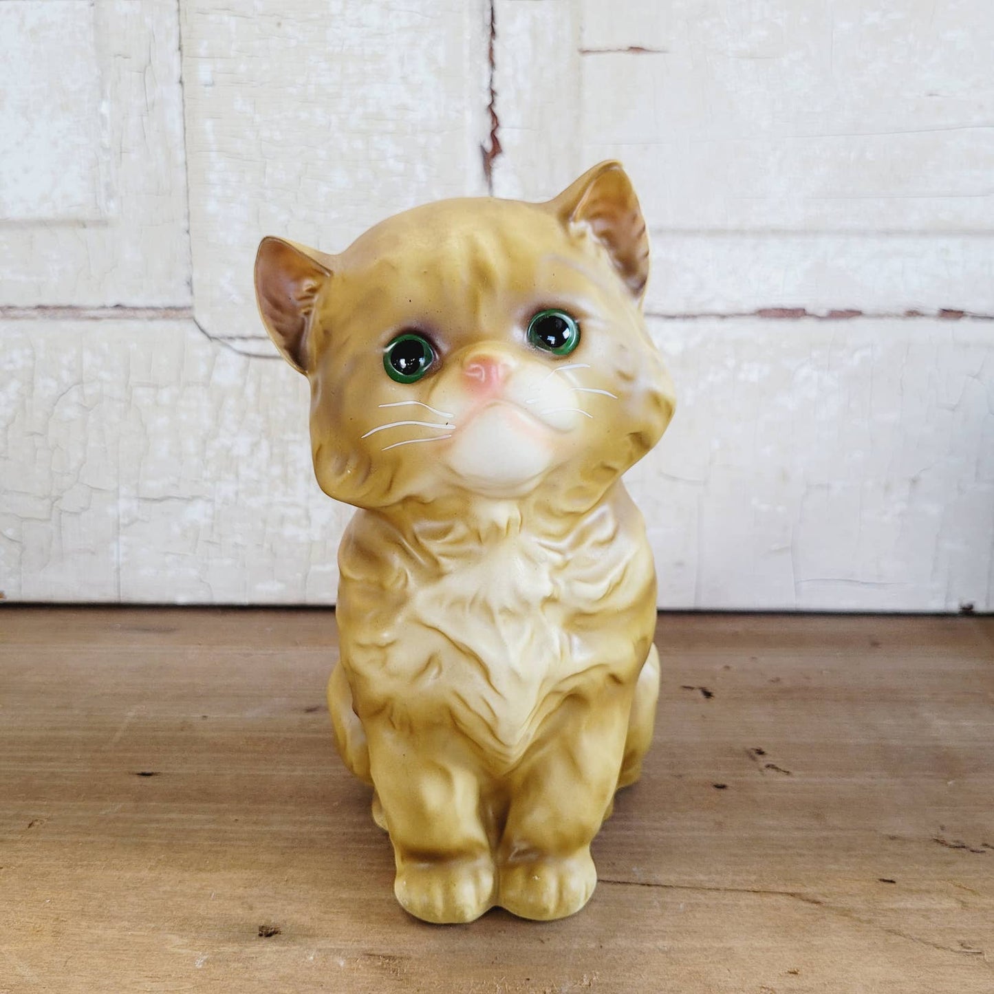 Vintage Enesco Persian Tabby Cat Figurine