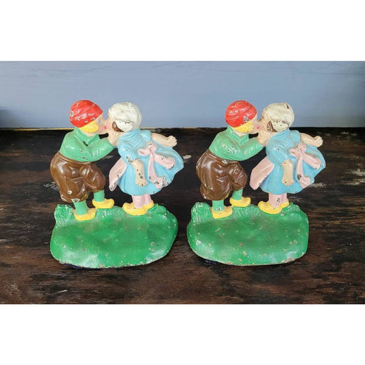 Pr Vintage Hubley Bookends Doorstops