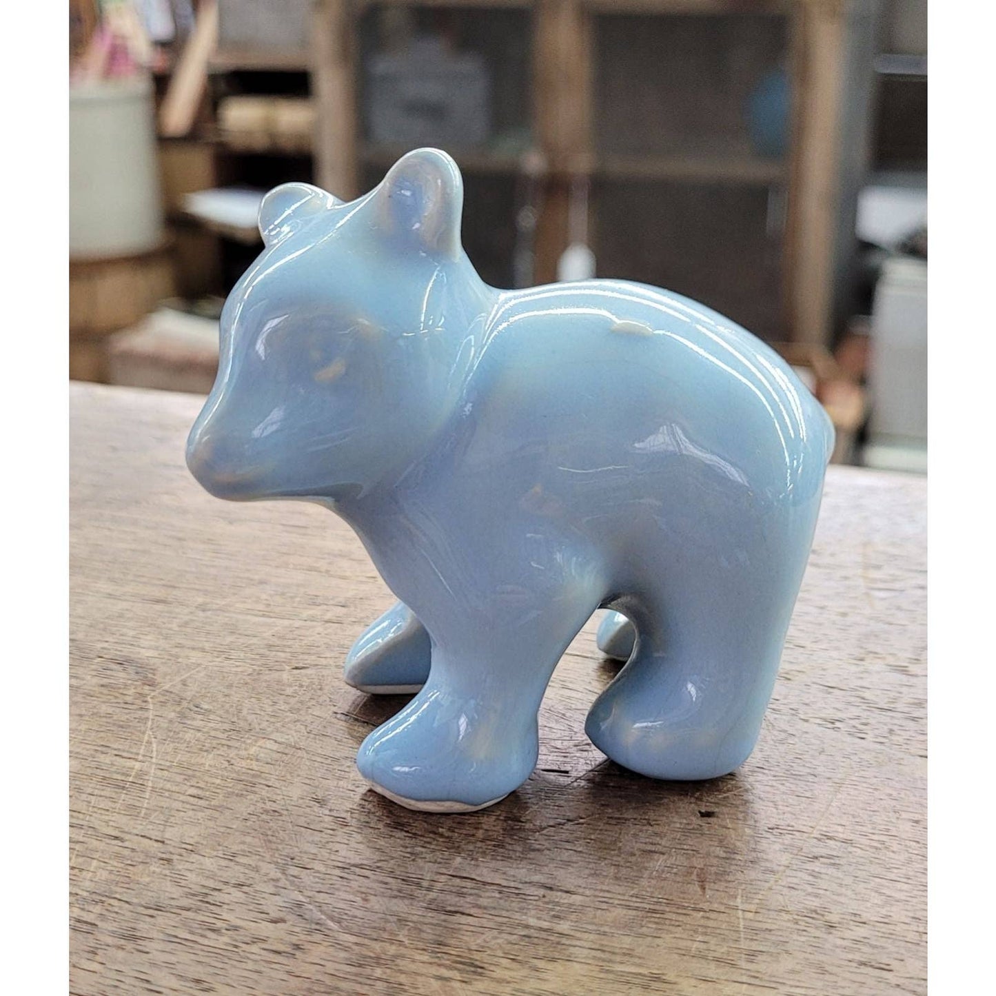 Shawnee Pottery Miniature Bear Blue