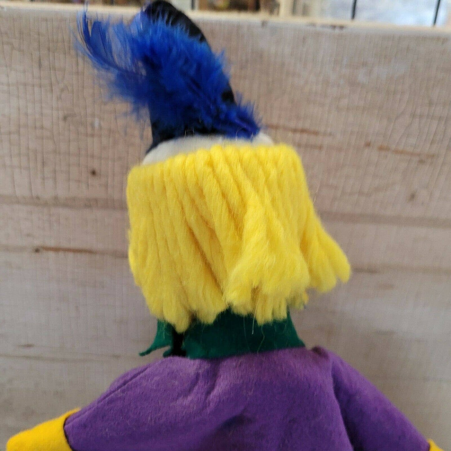 Rare Else Hecht Hand Puppet ~ German Felt Toy Elf Clown Doll w/ tag