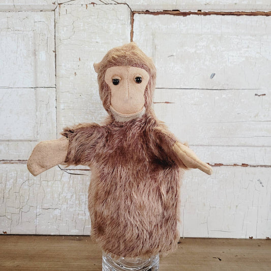 Vintage Farnell's Alpha Toys Mohair and Felt Monkey Hand Puppet 1930s