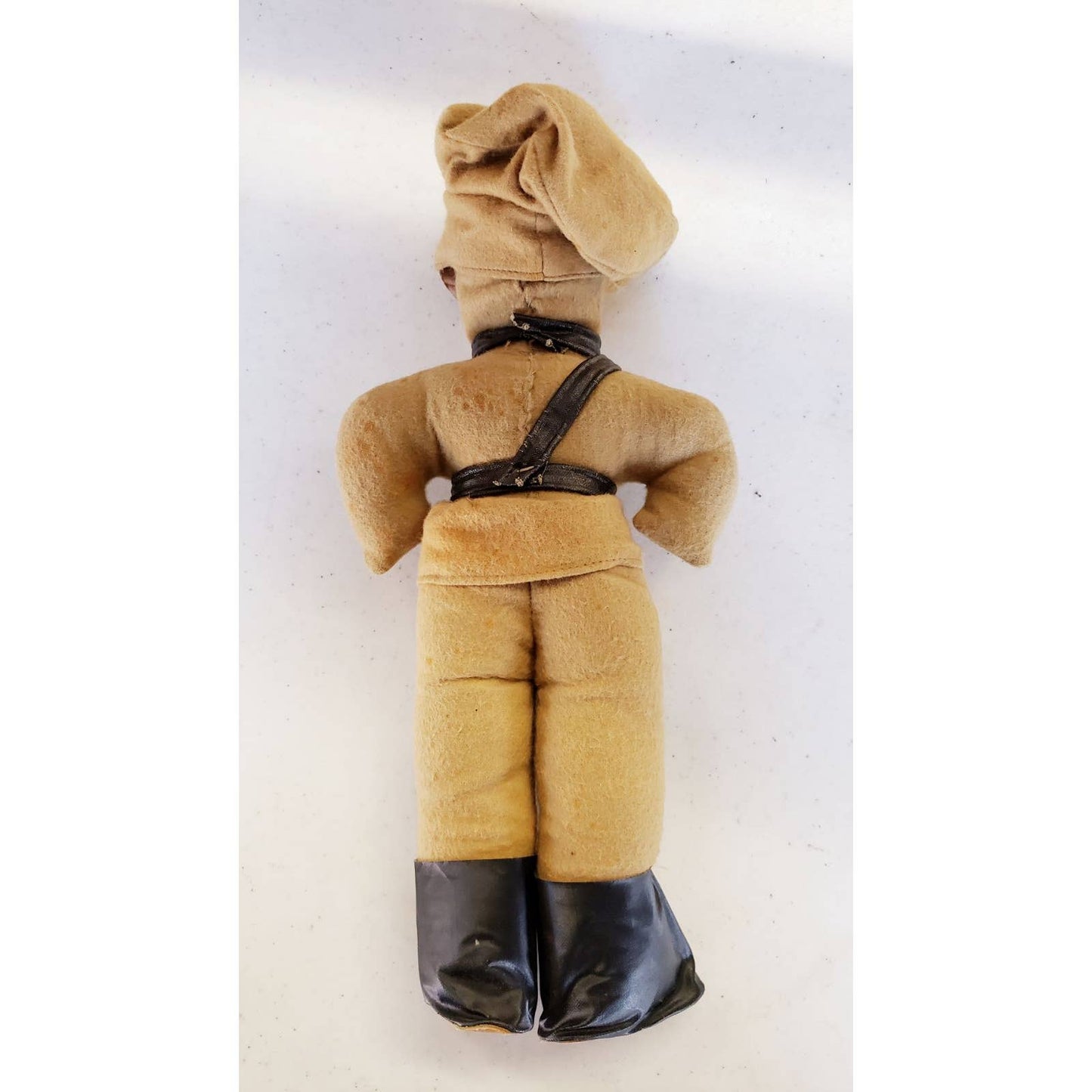 Antique Cloth Military Doll Formed Face