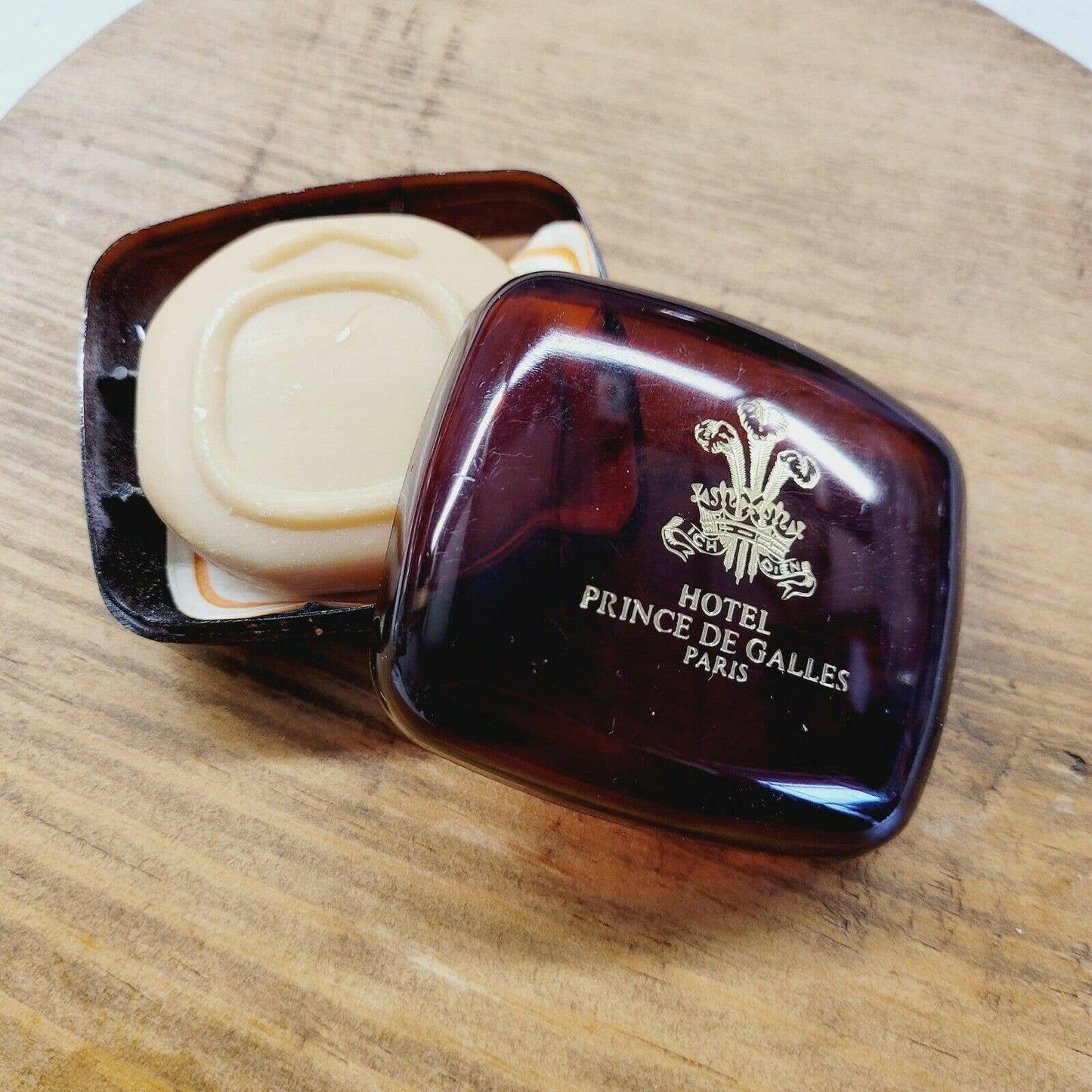 Vintage Lancome Hotel Prince de Galles Paris Soap & Soapbox.