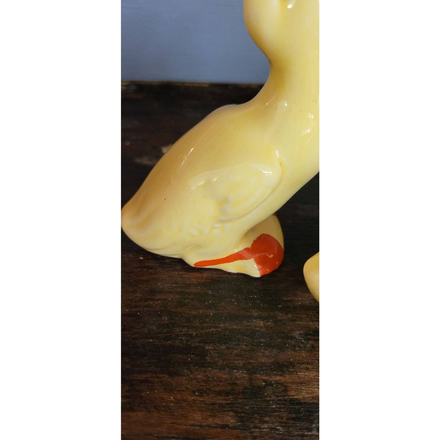 Vintage USA Pottery Geese Pair