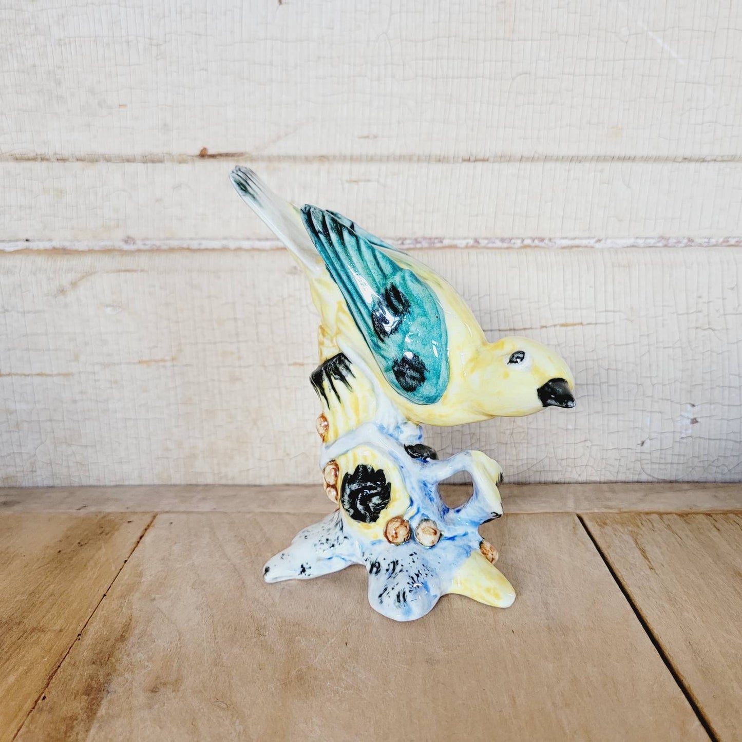 Vintage Stangl Art Pottery Birds 3447 Yellow Kentucky Warbler Bird Figurine