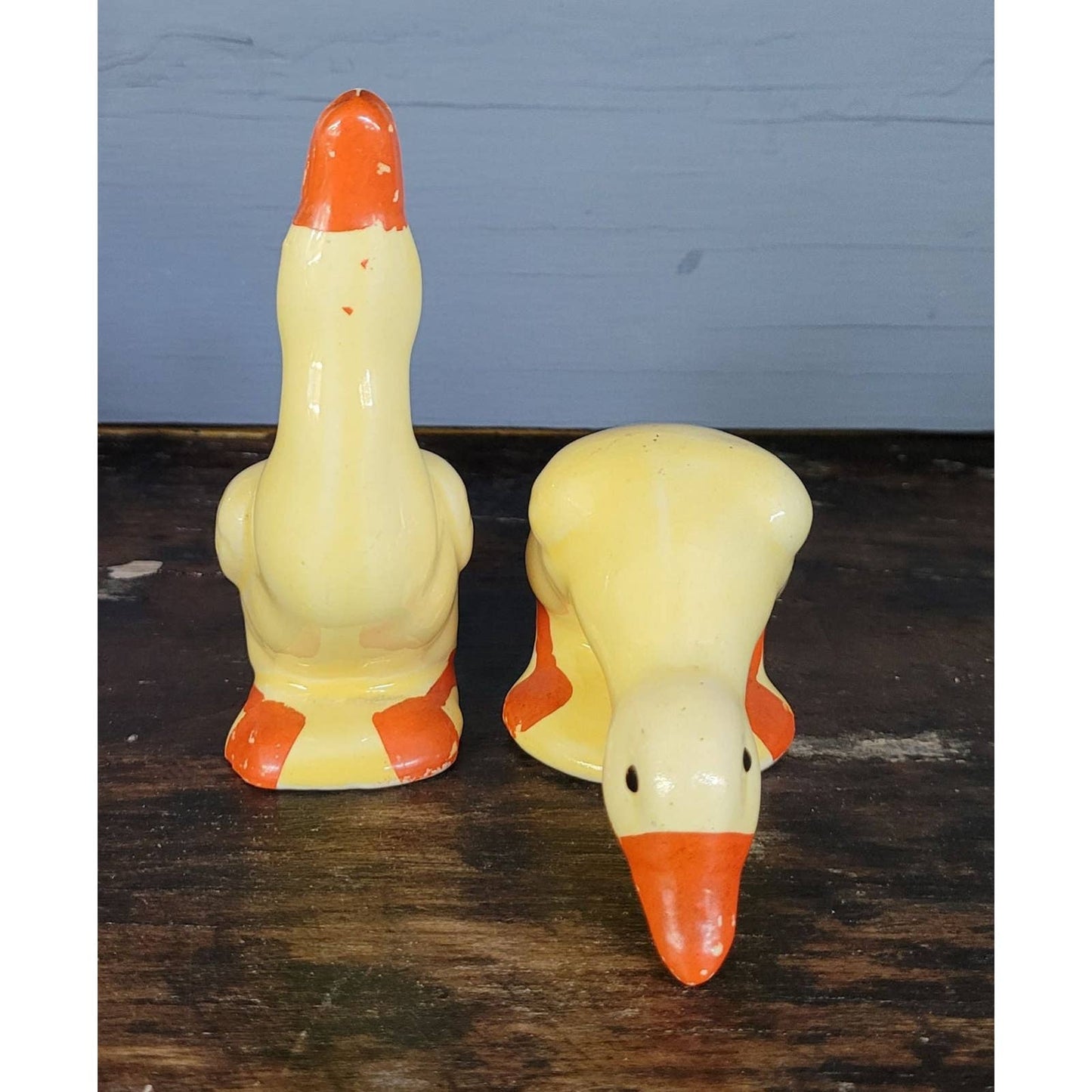 Vintage USA Pottery Geese Pair